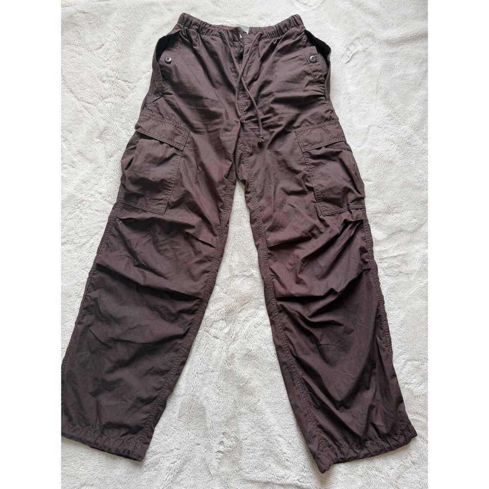 Aritzia Women’s Brown Cargo Pants Size 2XS Surplus Division Drawstring Waist